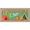 Big Dot of Happiness Camping Kraft Paper Banner, Happy Camper Kids Birthday Party Welcome Banner, Printed Brown Paper Party Sign Decoration – 1 Count